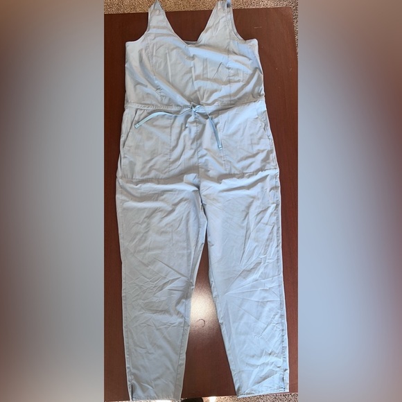 Patagonia Women's V-Neck Light Blue Jumpsuit - Picture 3 of 7